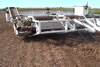 Close-up view of mechanical harvester
